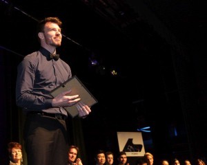Ben Austin receiving prize